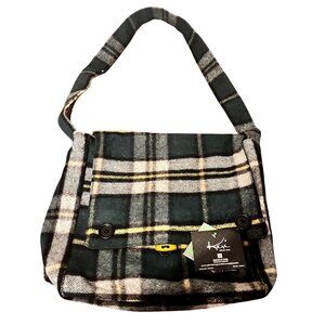 Wool Tartan messenger bag Plaid Adj Strap merino wool Patrick King Scottish